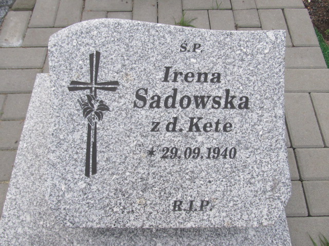 Grób Irena Sadowska