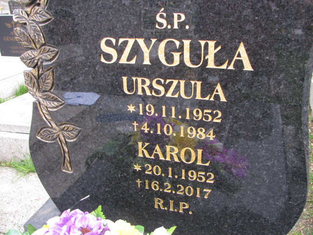 Karol Szyguła 1952 Chorzów - Grobonet - Wyszukiwarka osób pochowanych