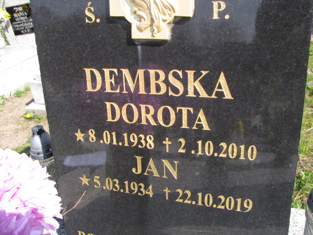 Jan Dembski 1934 Chorzów - Grobonet - Wyszukiwarka osób pochowanych