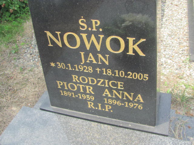 Anna Nowok 1896 Chorzów - Grobonet - Wyszukiwarka osób pochowanych