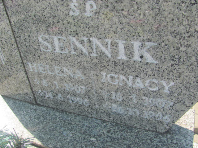 Ignacy Sennik 1907 Chorzów - Grobonet - Wyszukiwarka osób pochowanych