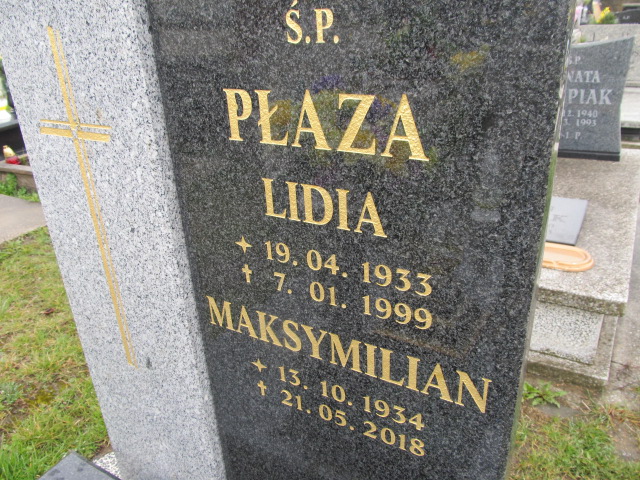 Maksymilian Płaza 1934 Chorzów - Grobonet - Wyszukiwarka osób pochowanych