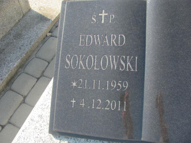 Edward Sokołowski 1959 Chorzów - Grobonet - Wyszukiwarka osób pochowanych