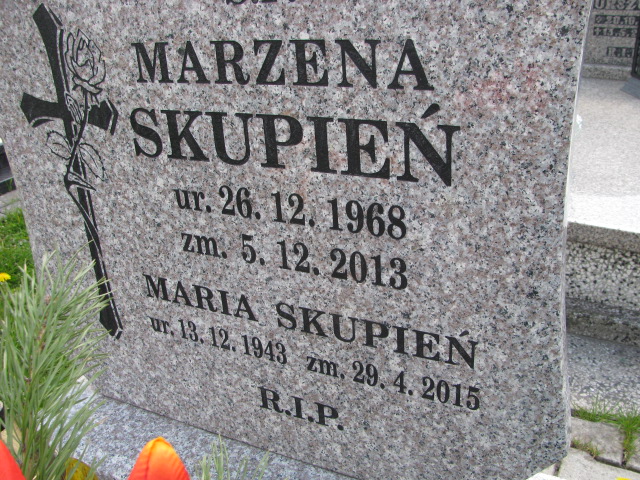 Marzena Skupień 1968 Chorzów - Grobonet - Wyszukiwarka osób pochowanych