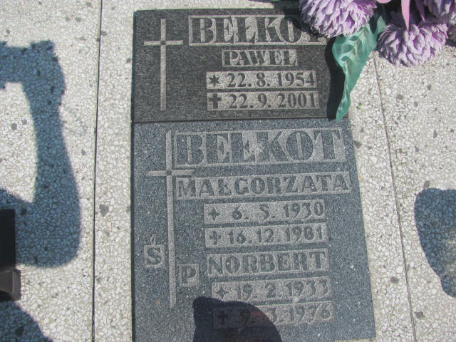 Małgorzata Bełkot 1930 Chorzów - Grobonet - Wyszukiwarka osób pochowanych