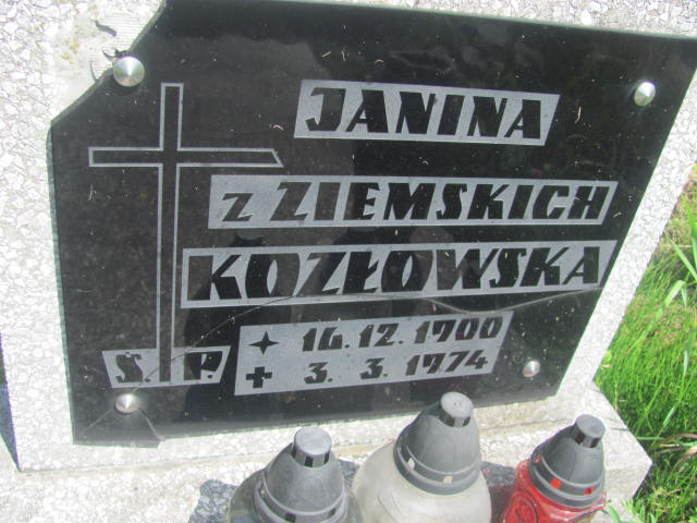 Janina Kozłowska 1900 Chorzów - Grobonet - Wyszukiwarka osób pochowanych