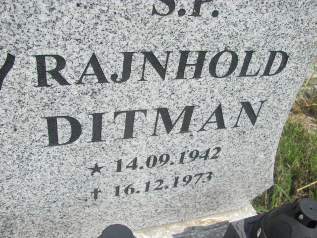 Rajnhold Ditman 1942 Chorzów - Grobonet - Wyszukiwarka osób pochowanych