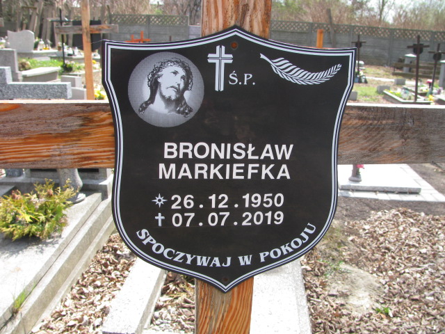Bronisław Markiefka 1950 Chorzów - Grobonet - Wyszukiwarka osób pochowanych