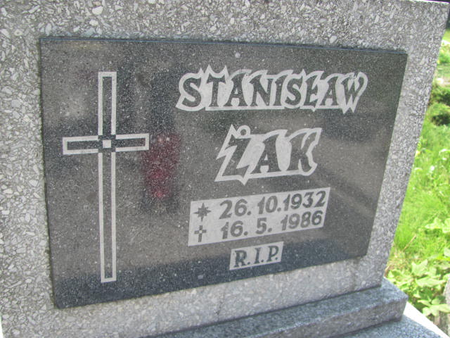 Stanisław Żak 1932 Chorzów - Grobonet - Wyszukiwarka osób pochowanych