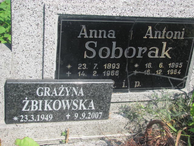 Antoni Soborak 1895 Chorzów - Grobonet - Wyszukiwarka osób pochowanych