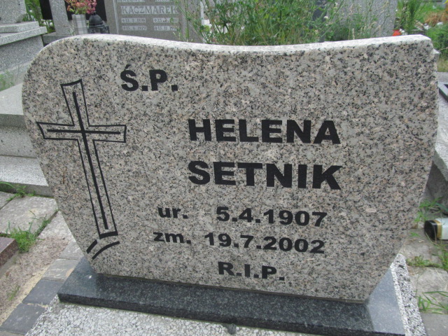 Helena Setnik 1907 Chorzów - Grobonet - Wyszukiwarka osób pochowanych