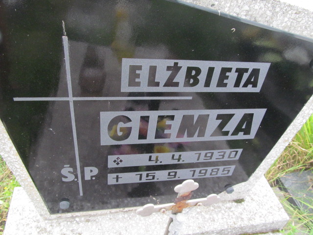 Elżbieta Giemza 1930 Chorzów - Grobonet - Wyszukiwarka osób pochowanych
