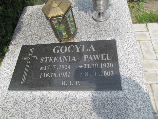 Stefania Gocyła 1924 Chorzów - Grobonet - Wyszukiwarka osób pochowanych