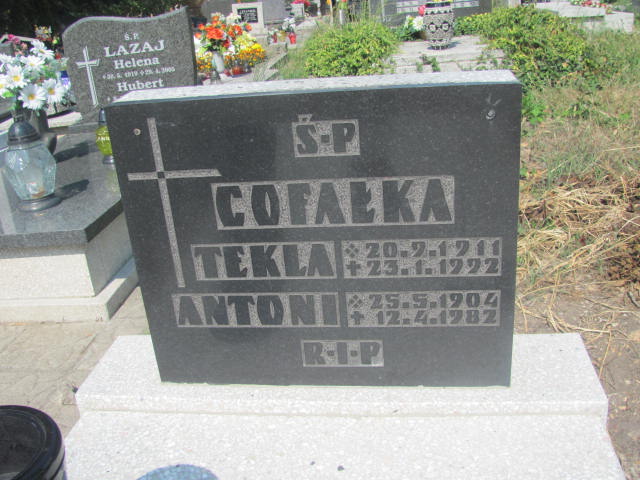 Tekla Cofałka 1911 Chorzów - Grobonet - Wyszukiwarka osób pochowanych