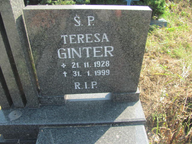 Teresa Ginter 1928 Chorzów - Grobonet - Wyszukiwarka osób pochowanych