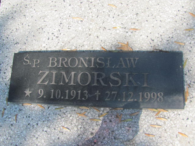 Bronisław Zimorski 1913 Chorzów - Grobonet - Wyszukiwarka osób pochowanych