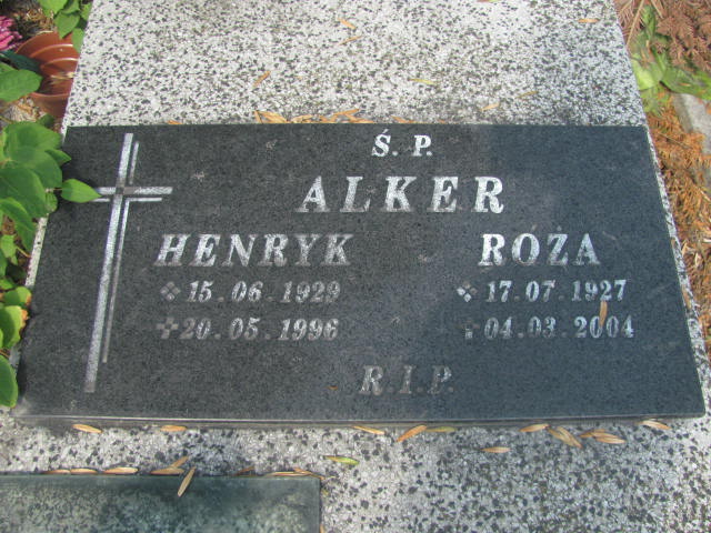 Róża Alker 1927 Chorzów - Grobonet - Wyszukiwarka osób pochowanych