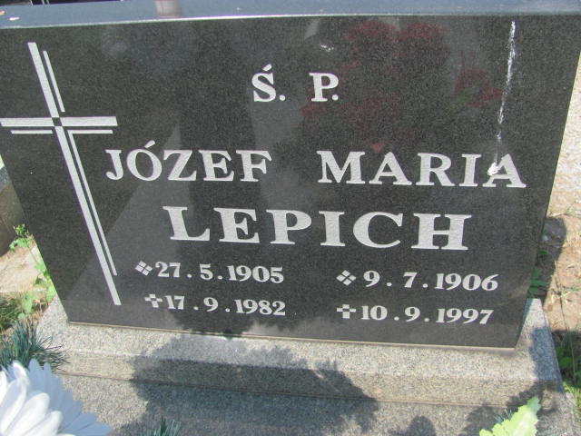 Józef Lepich 1905 Chorzów - Grobonet - Wyszukiwarka osób pochowanych