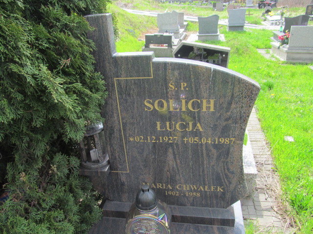 Łucja Solich 1927 Chorzów - Grobonet - Wyszukiwarka osób pochowanych