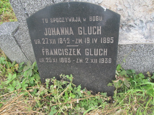 Johanna Gluch 1842 Chorzów - Grobonet - Wyszukiwarka osób pochowanych