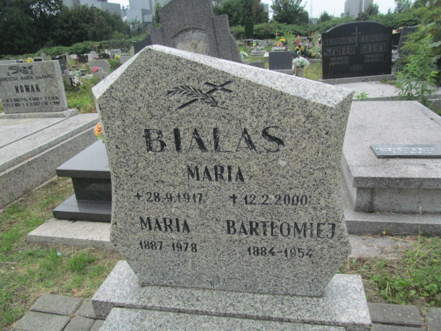 Maria Agata Białas 1887 Chorzów - Grobonet - Wyszukiwarka osób pochowanych