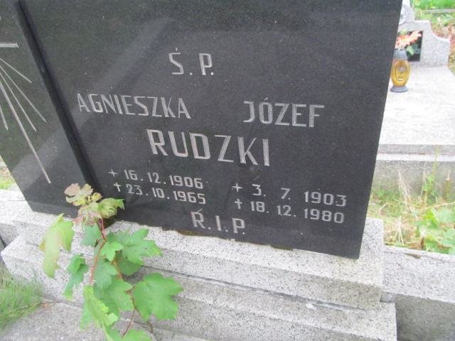 Agnieszka Rudzka 1906 Chorzów - Grobonet - Wyszukiwarka osób pochowanych