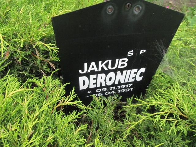 Jakub Deroniec 1917 Chorzów - Grobonet - Wyszukiwarka osób pochowanych